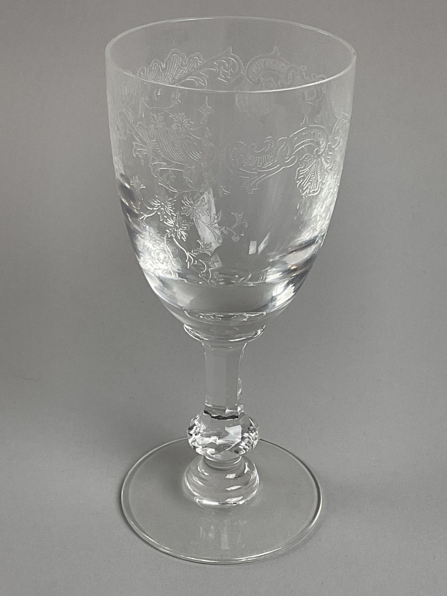 St Louis 6 verres à vin blanc modèle Cleo 