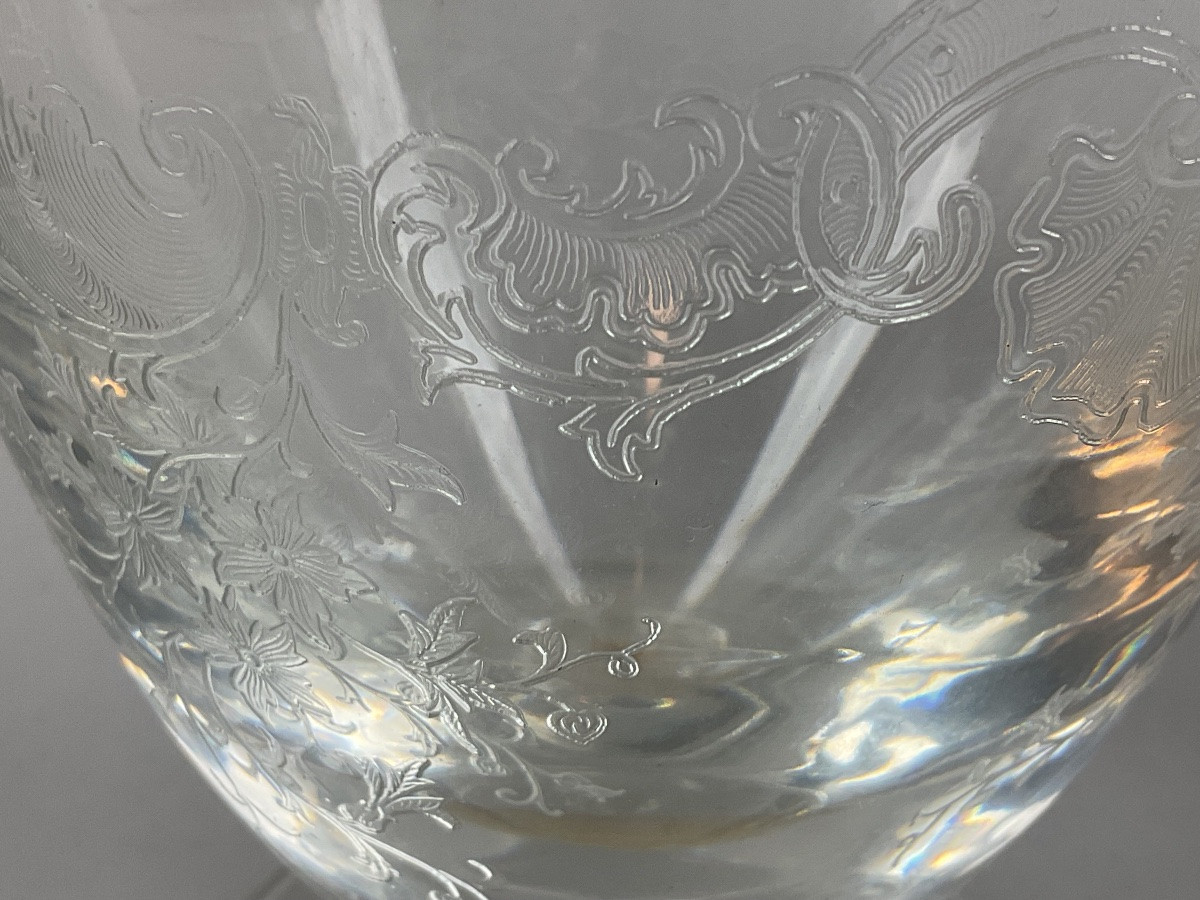 Pair Of St Louis Decanters, Cleo Model-photo-1
