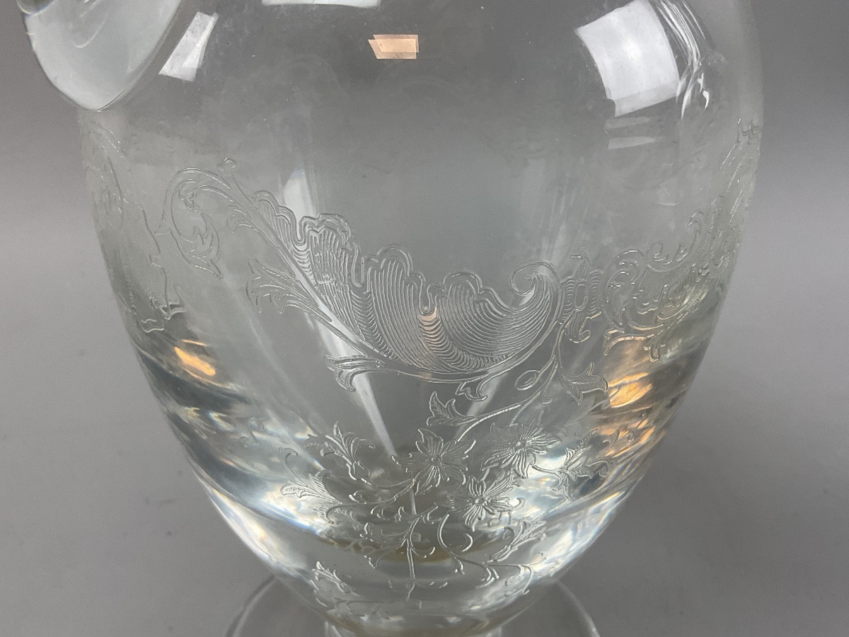 Pair Of St Louis Decanters, Cleo Model-photo-2