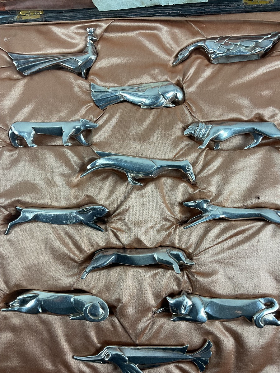 12 Cristofle Gallia Sandoz Animal Knife Holders-photo-2