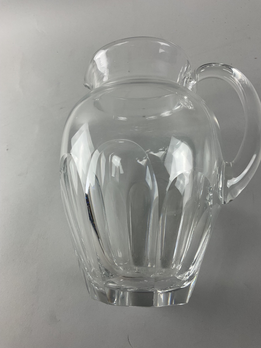 Pichet ou broc à eau en cristal  taille -photo-2