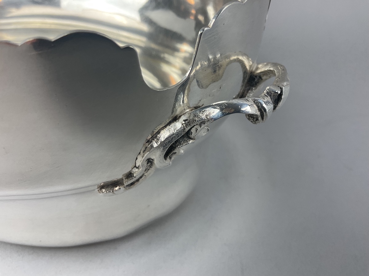 Refreshment Stand Or Canopy In Silver-plated Metal-photo-2