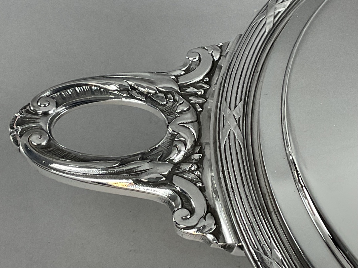 Christofle Vegetable Server, "crossed Ribbons" Model -photo-3