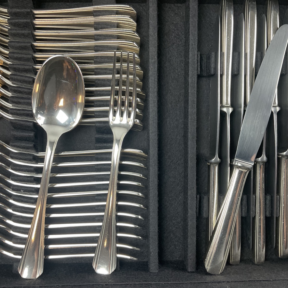 Christofle "boréal" 60-piece Dinner Set -photo-3