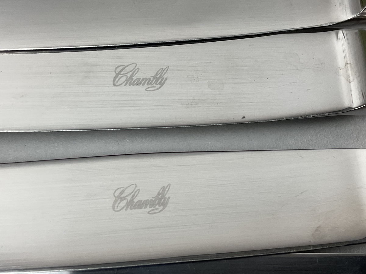 Set Of Twelve Silver-plated Knives With A Net Pattern -photo-4