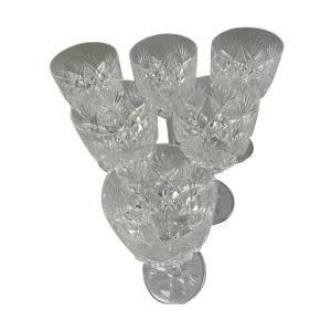 Set Of Six Saint Louis Glasses, Florence Model