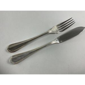 Christofle Fish Cutlery, Spatours Pattern