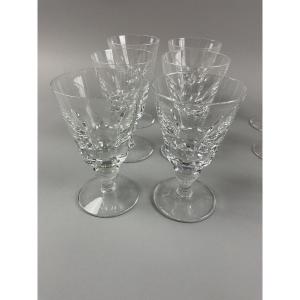 SAINT LOUIS modèle Jersey Serie de six verres à eau 