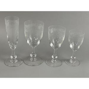 St Louis modèle Cleo série de 24 verres 