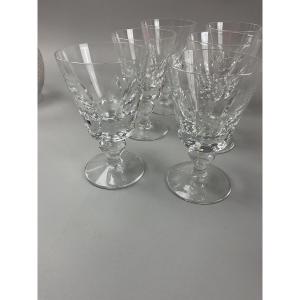 St Louis Serie de six verres à porto modèle Jersey