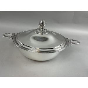 Christofle Vegetable Server, "crossed Ribbons" Model
