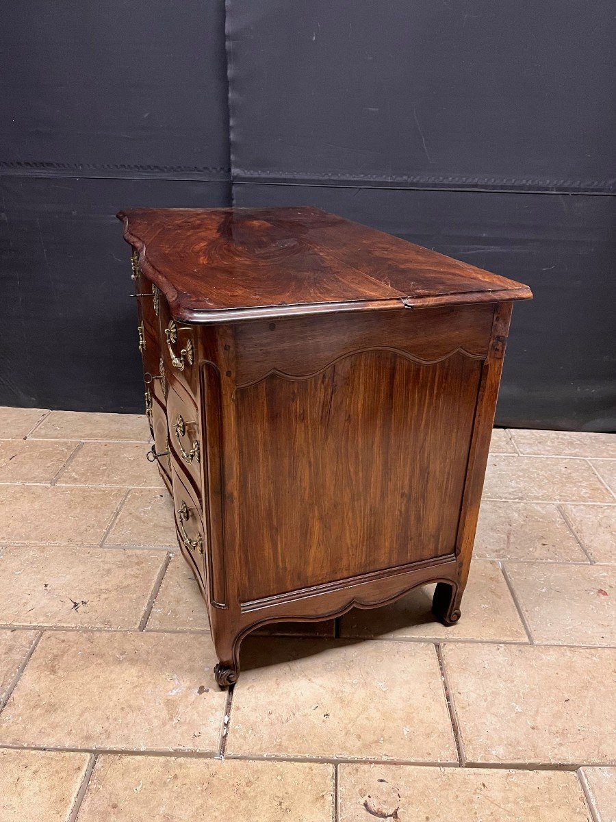 Port Commode In Solid Mahogany 18th Louis XV-photo-2