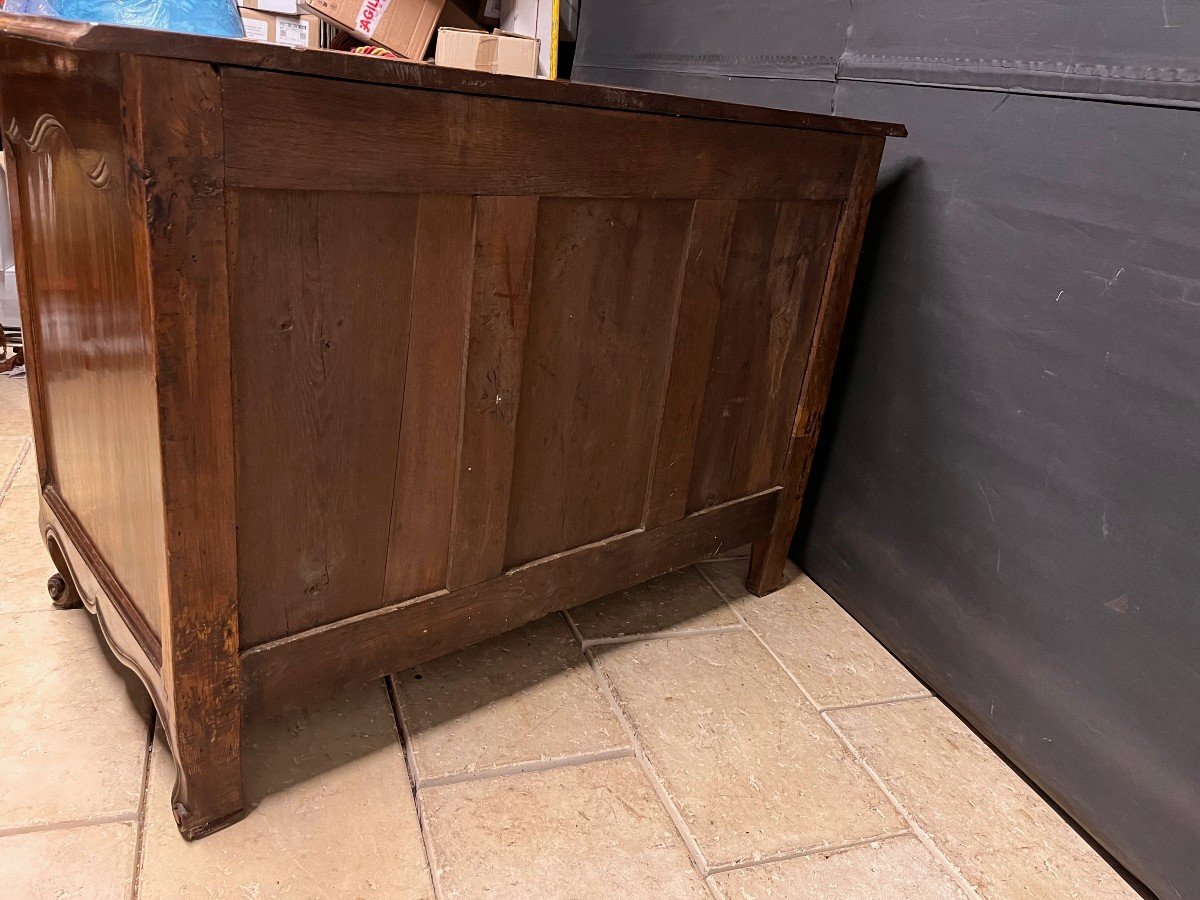 Port Commode In Solid Mahogany 18th Louis XV-photo-7