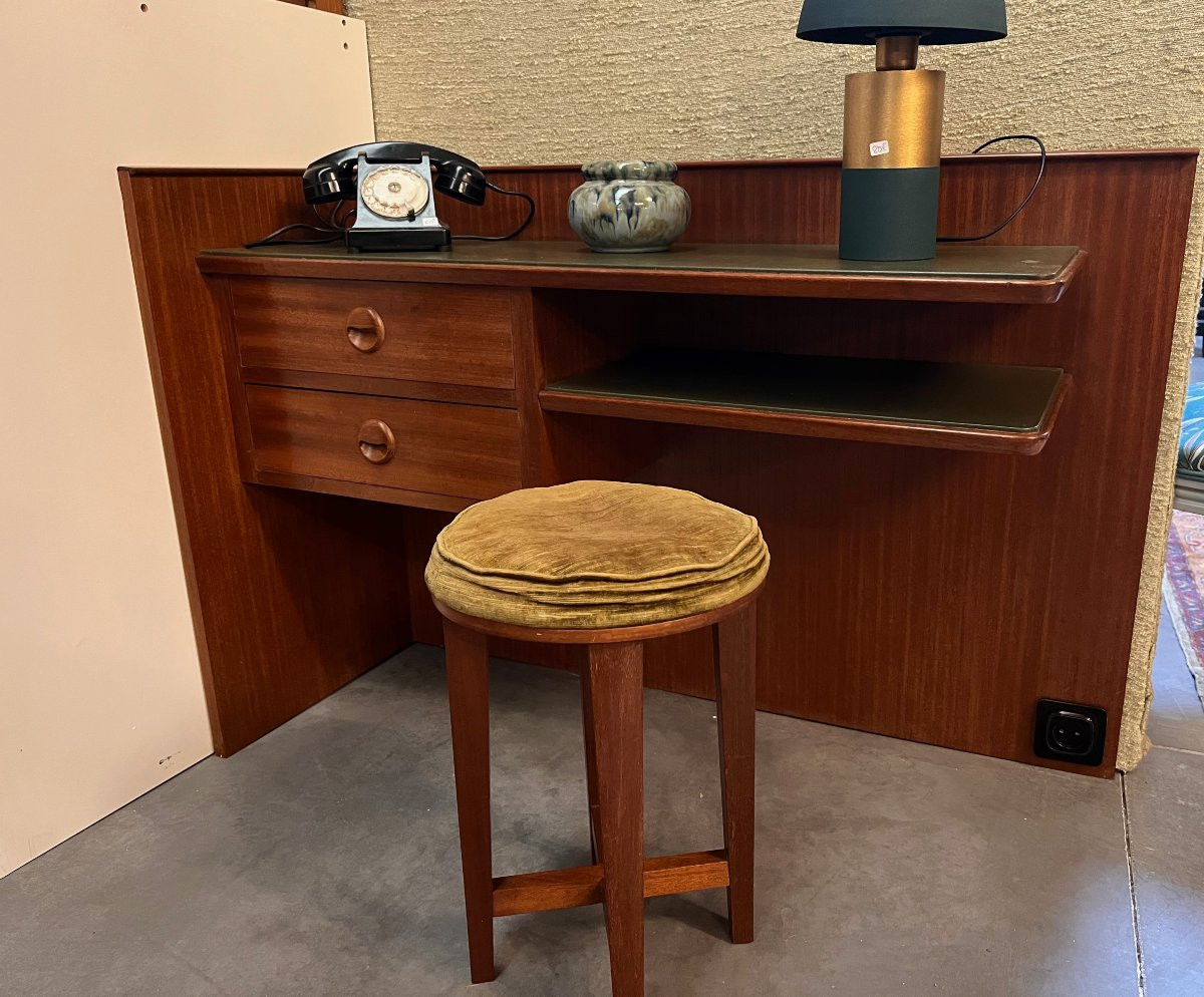 Console bureau scandinave  mid century meuble entrée angle-photo-1