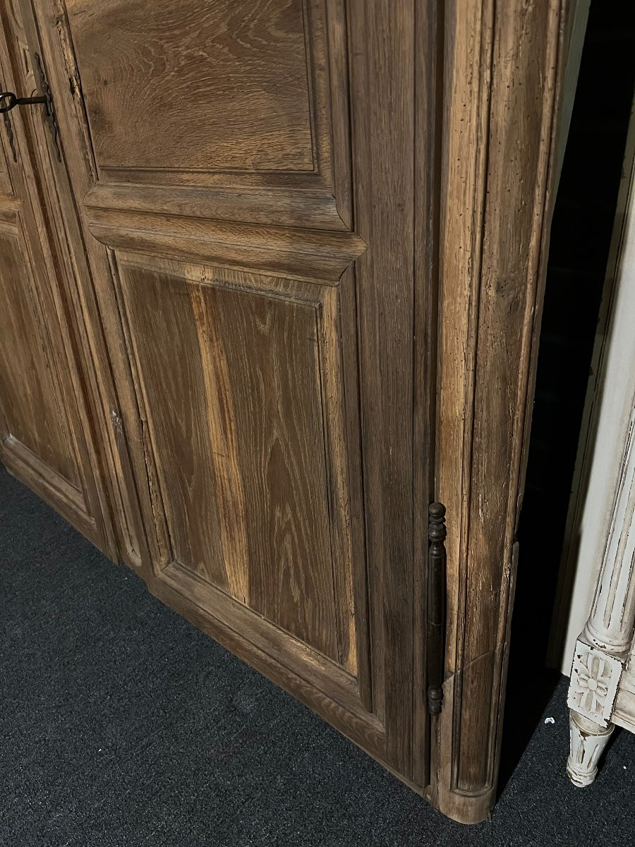 Boiserie , Façade de Porte d'Armoire 18 ème En Chêne-photo-4