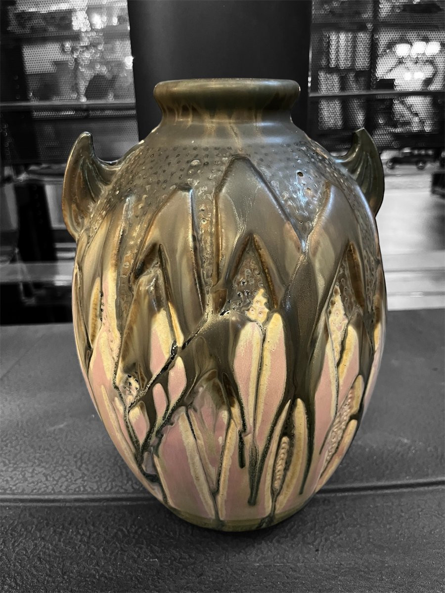 Vase art déco Gilbert Métenier en grès -photo-2
