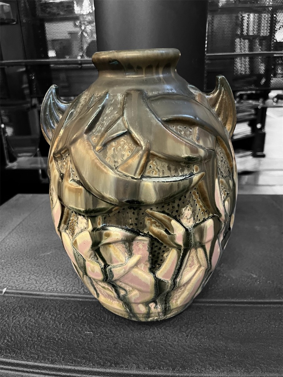 Vase art déco Gilbert Métenier en grès 