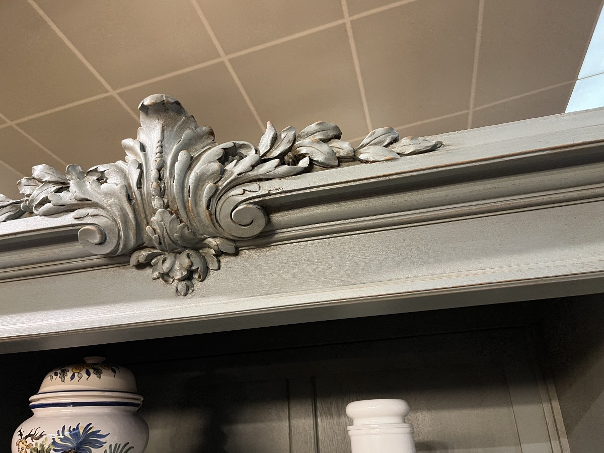 Grand Vaisselier - bibliothèque Louis XV - XVI cabinet de  curiosités -photo-4