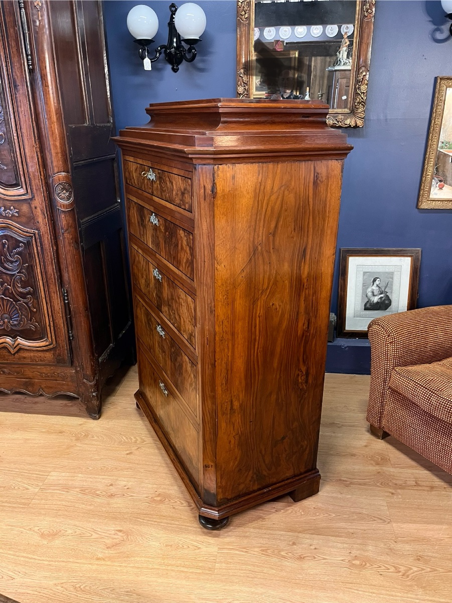 Walnut Chest Of Drawers-photo-2