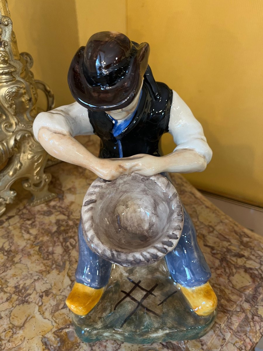 Vannier Hb Quimper Statue Of Ravallec-photo-3