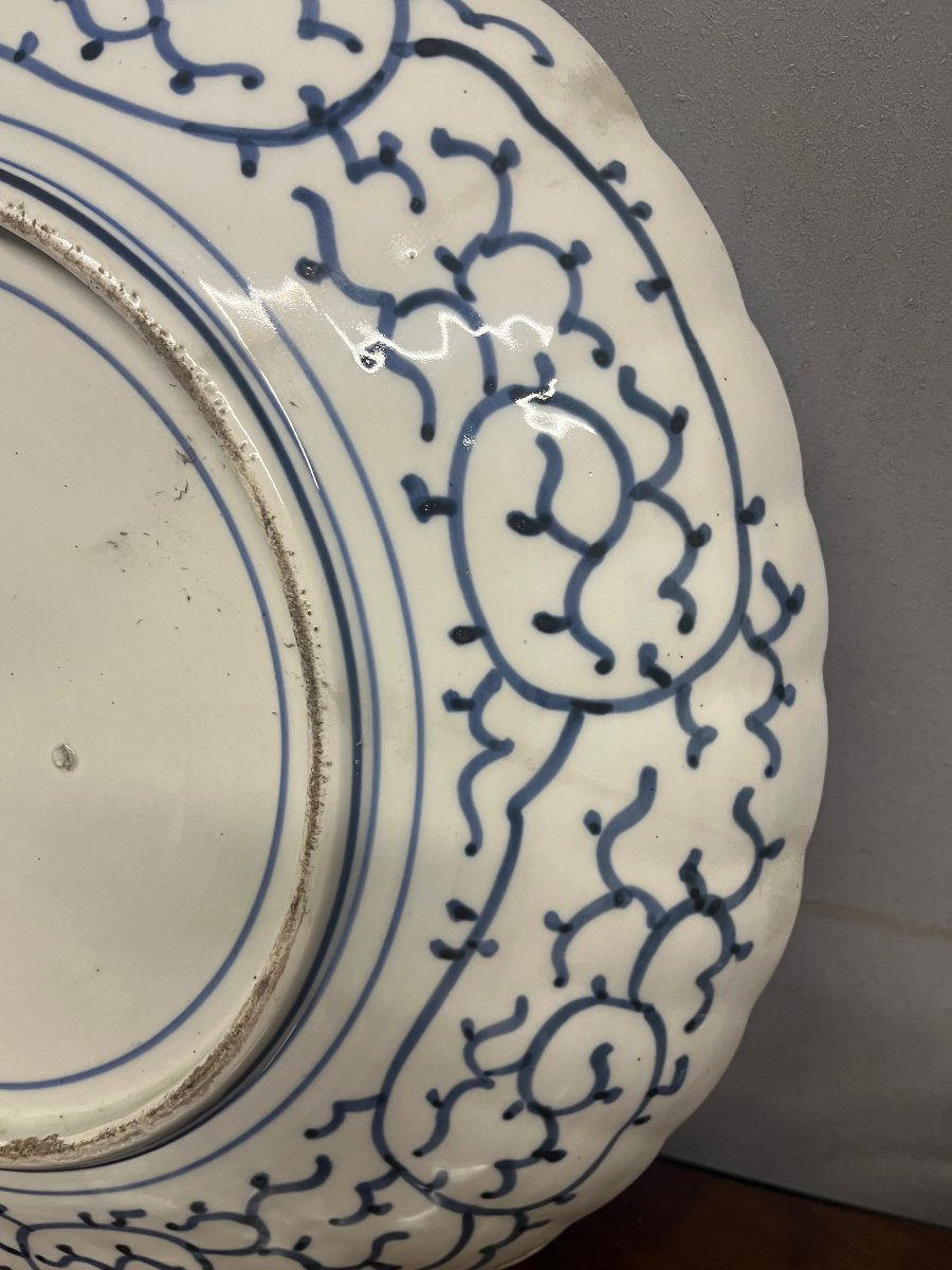 Large Imari Porcelain Platter From Japan, 47 Cm Diameter-photo-2