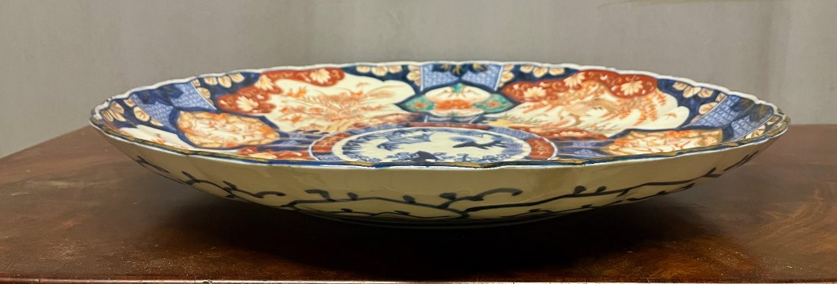 Large Imari Porcelain Platter From Japan, 47 Cm Diameter-photo-7