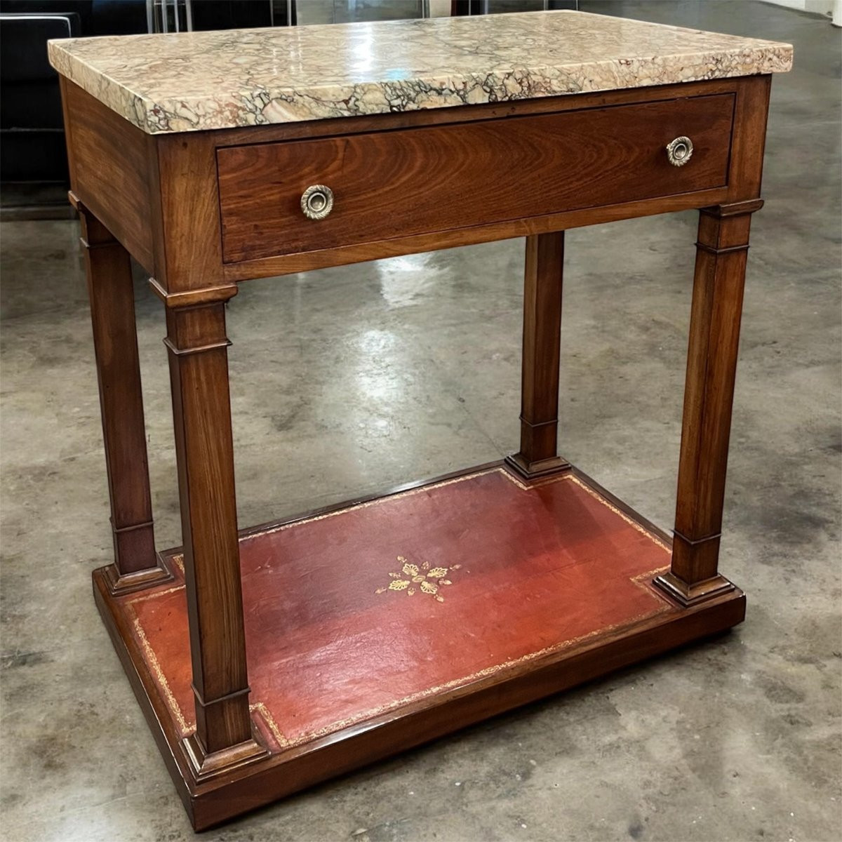 console - desserte en  acajou restauration / empire -photo-3