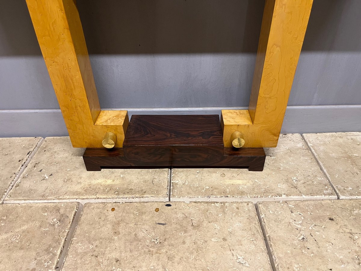 Console art déco en palissandre et érable -photo-2
