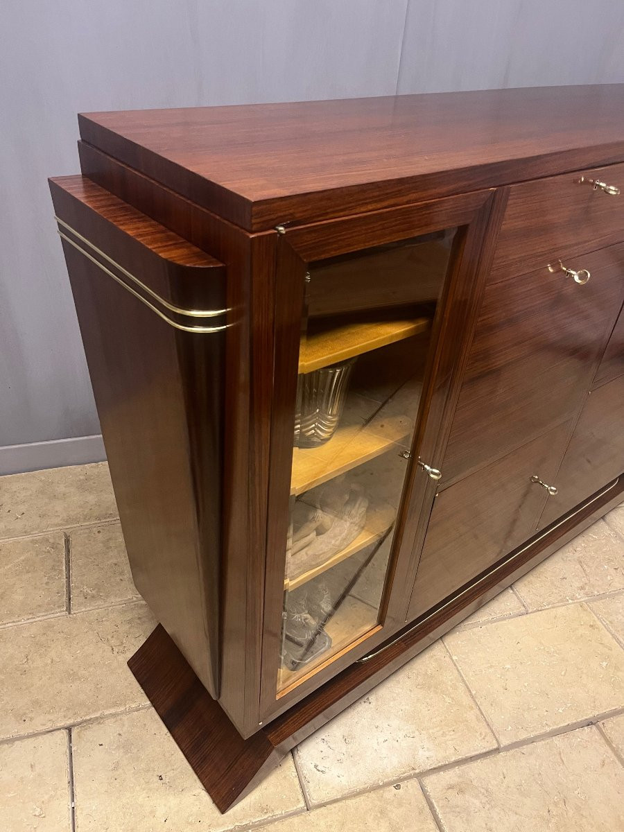 ENFILADE - SECRETAIRE ART DÉCO en palissandre  buffet meuble  bar -photo-4