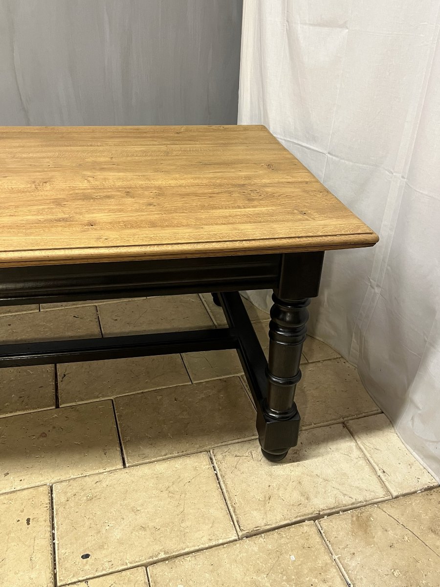 Large, Sturdy Rectangular Oak Workbench  -photo-2