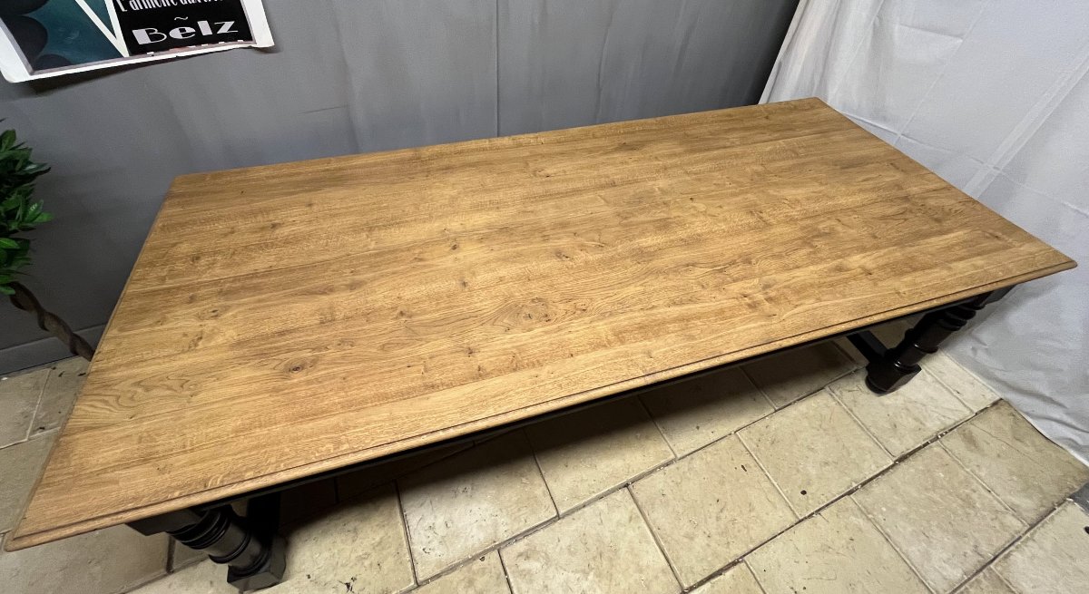 Large, Sturdy Rectangular Oak Workbench  -photo-3