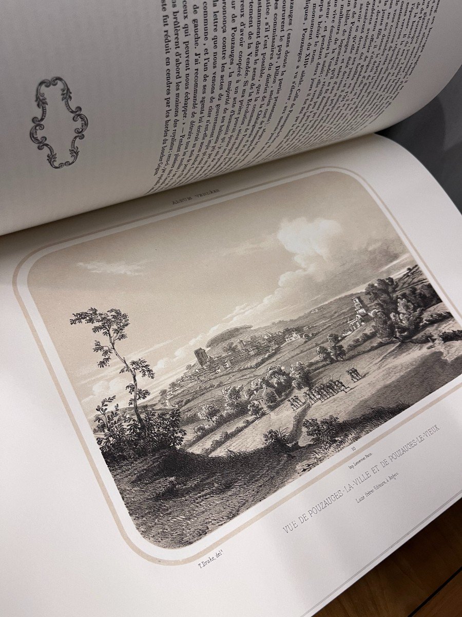 Livre  Album Vendéen  Histoires De La Vendée Militaire Numéroté Bibliophile 112  Planches Litho-photo-6