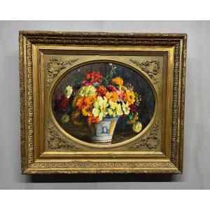 Painting Marthe Moisset Bouquet Flowers Floral Scene