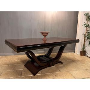 Art Deco Rosewood Rectangular Dining Room Table With Extensions
