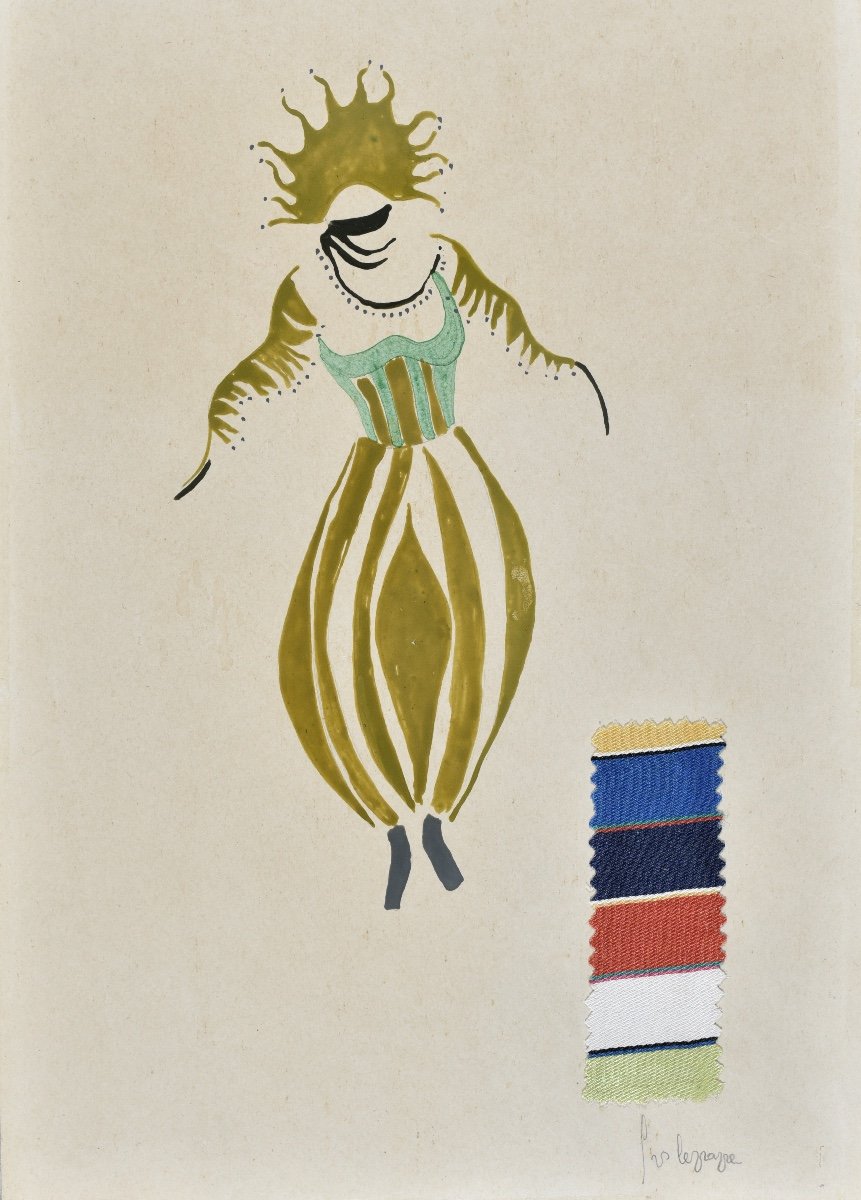  Georges Lepape  (1887-1971),  Projet De Costume