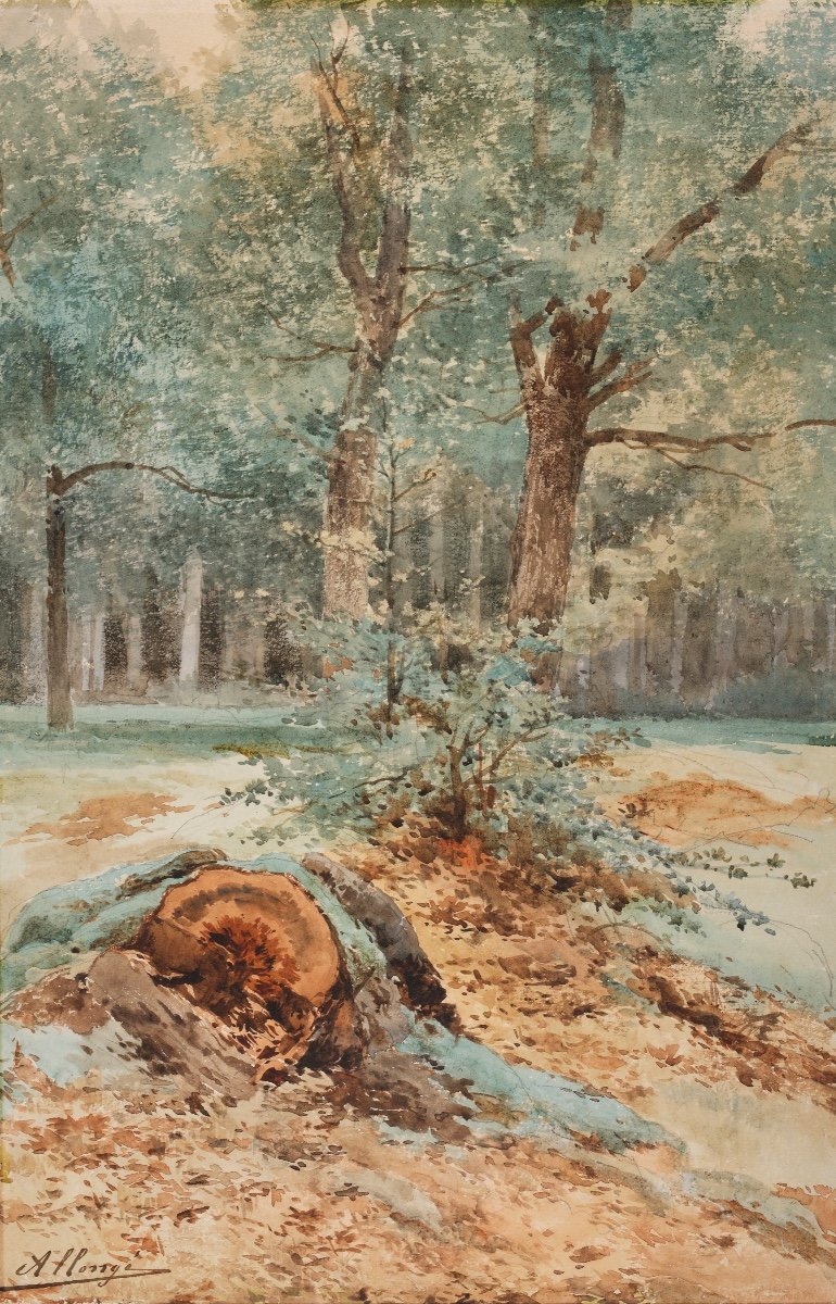 Auguste Allongé (1833-1889), Sous-bois