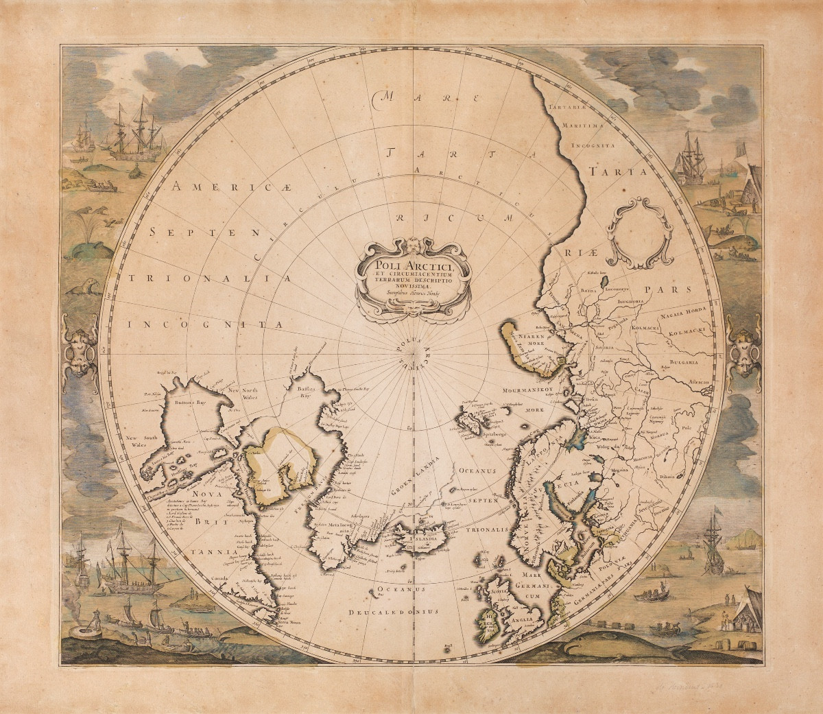 Henricus Hondius II Le Jeune (1597-1651),  Poli Arctici