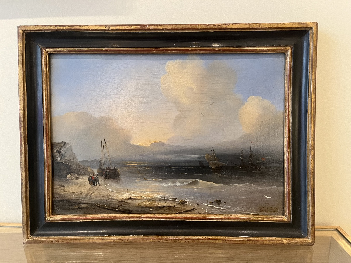 Théodore Gudin (1802-1880),  Retour de pêche-photo-1