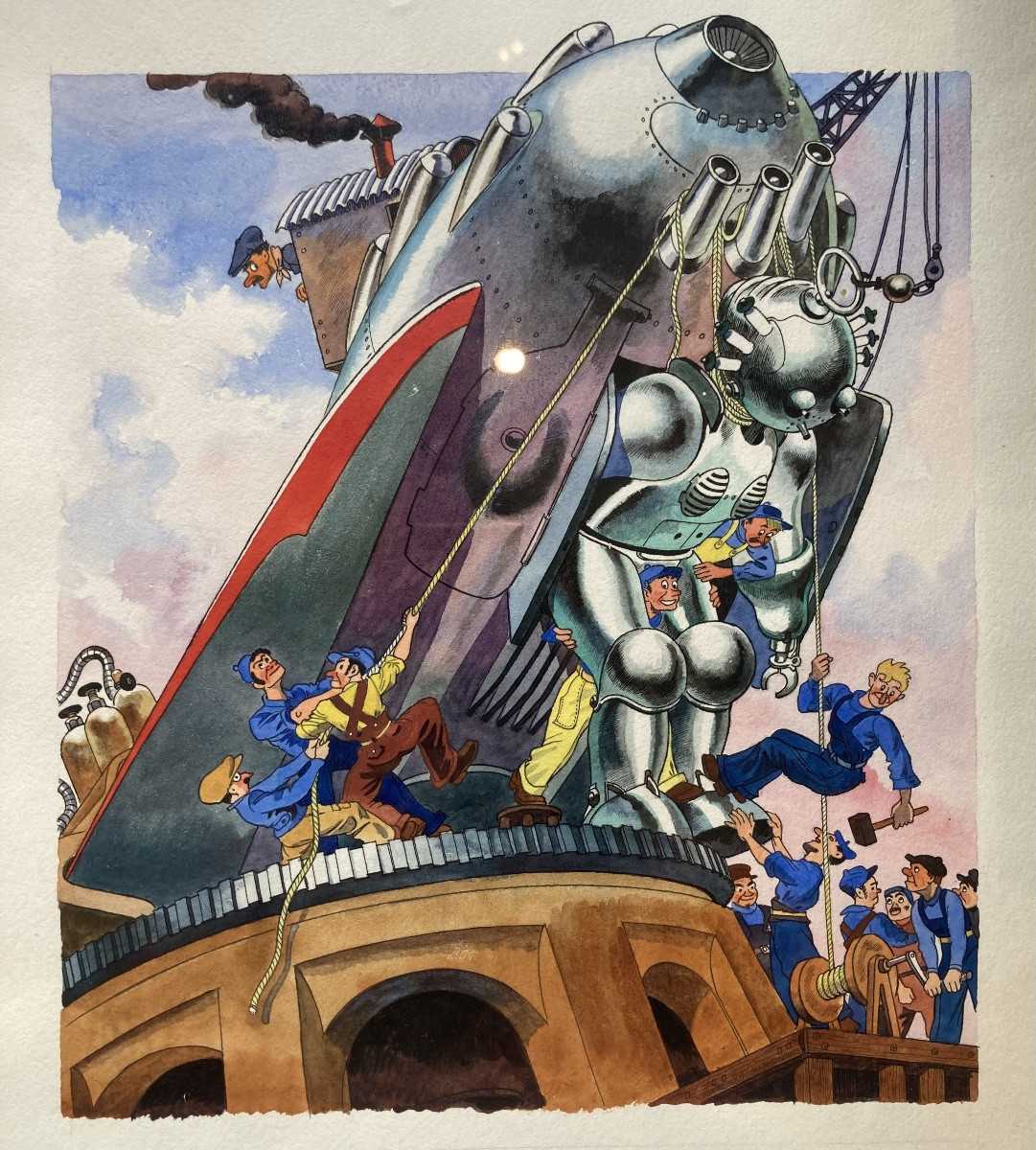 Guy Sabran (1902-1984), Six Original Watercolors, Children's Book Illustrations