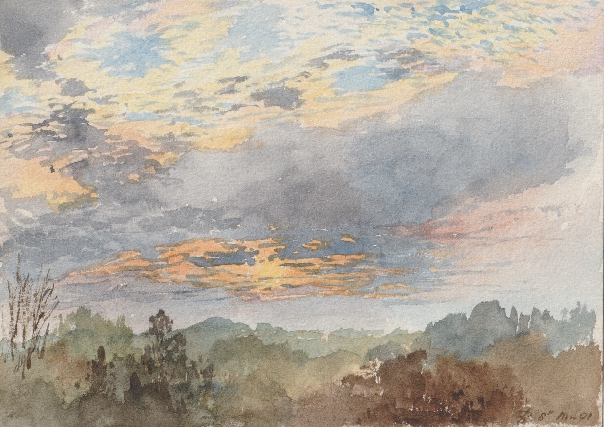 19th Century English School, Sky Study