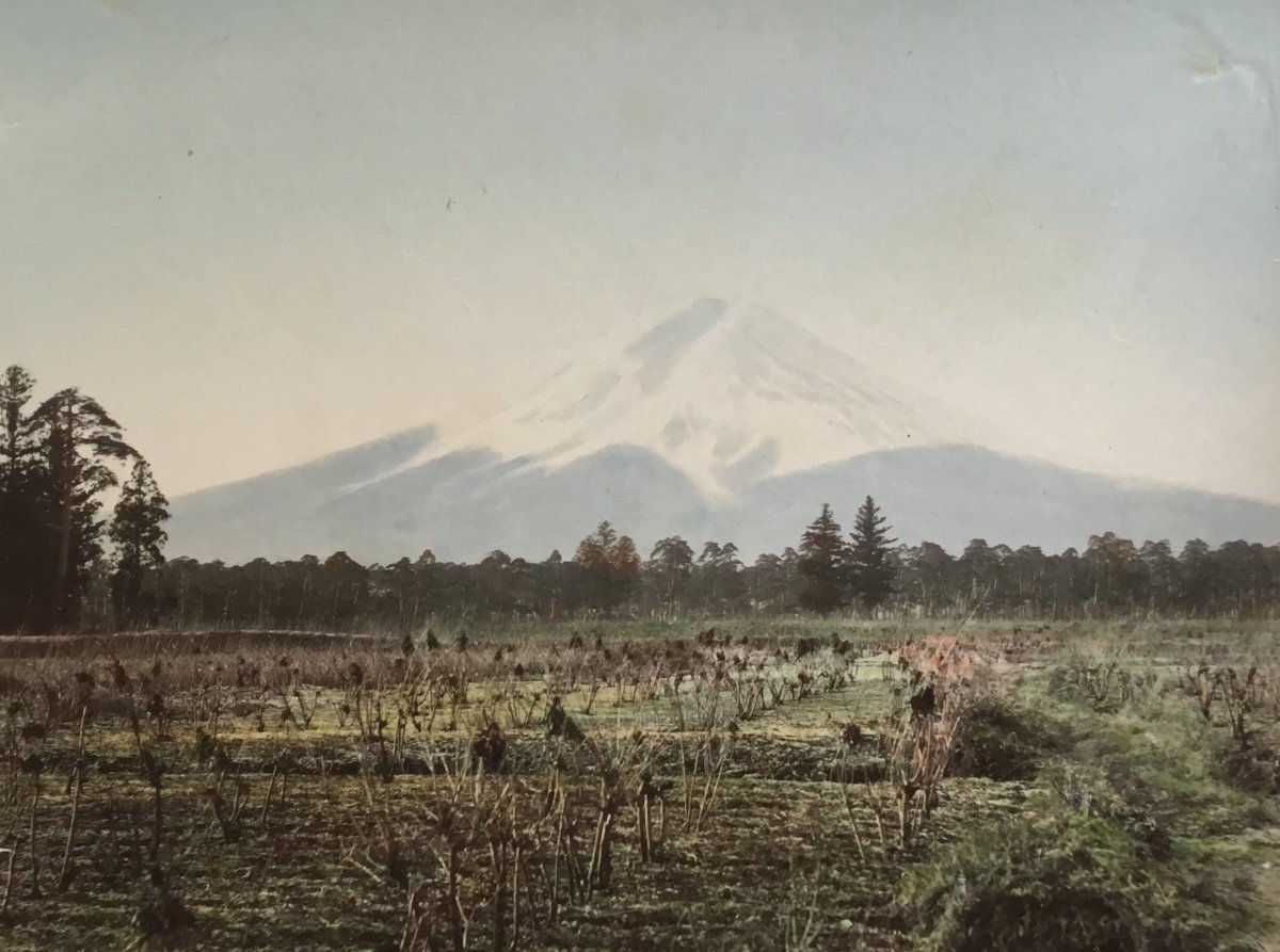 Kusakabe Kimbei (1841-1934)   Fuji From Yoshida, Japon  Vers 1880  Tirage Albuminé