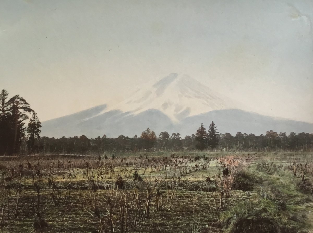 Kusakabe Kimbei (1841-1934) Fuji From Yoshida, Japan Circa 1880 Albumen Print