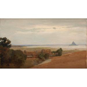 Alexandre Ségé (1818-1885), The Bay Of Mont Saint Michel