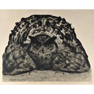 Paul Jouve (1878– 1973),  Le Hibou Grand -duc