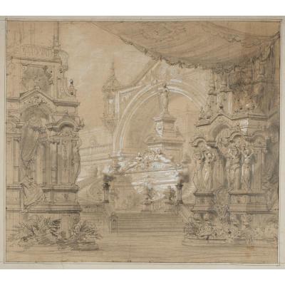 Philippe Chaperon (1823-1906), Theater Decor Project