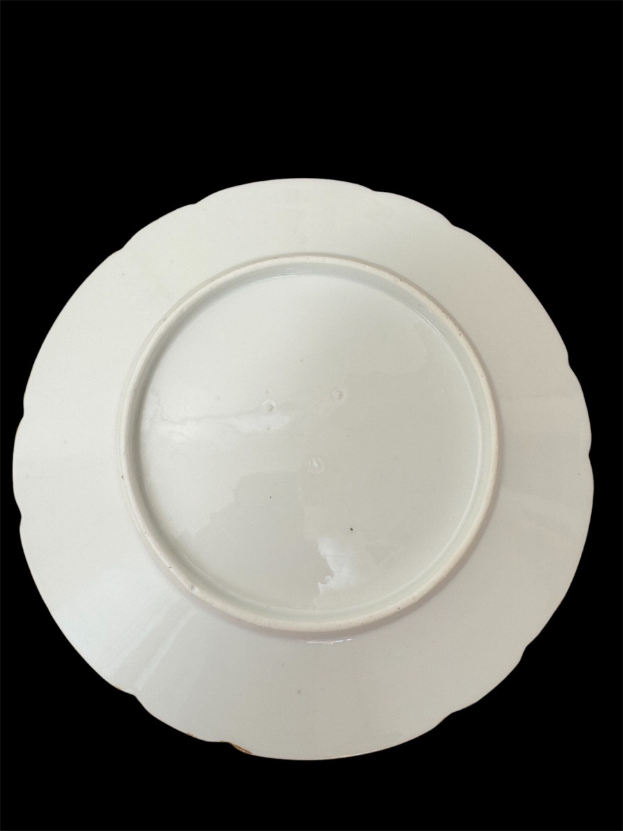 Suite De 7 Assiettes à Dessert En Porcelaine De Limoges. Milieu XIXe Siècle -photo-1