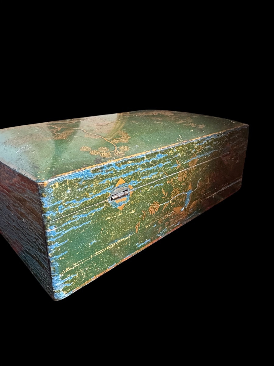 Lacquer Box In The Style Of Pillement, 18th Century -photo-3