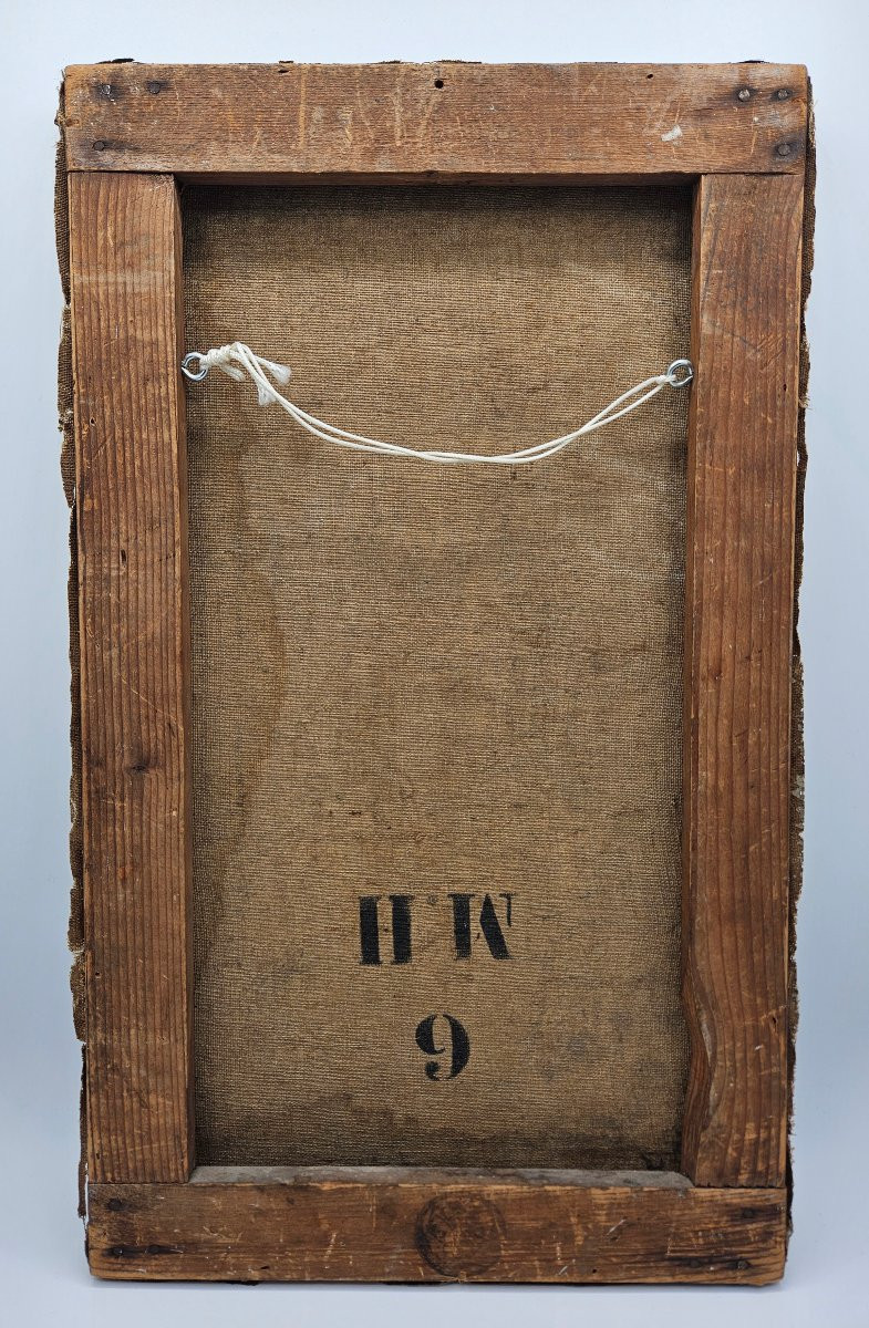 Orientalist Street Scene – Oil On Canvas-photo-3