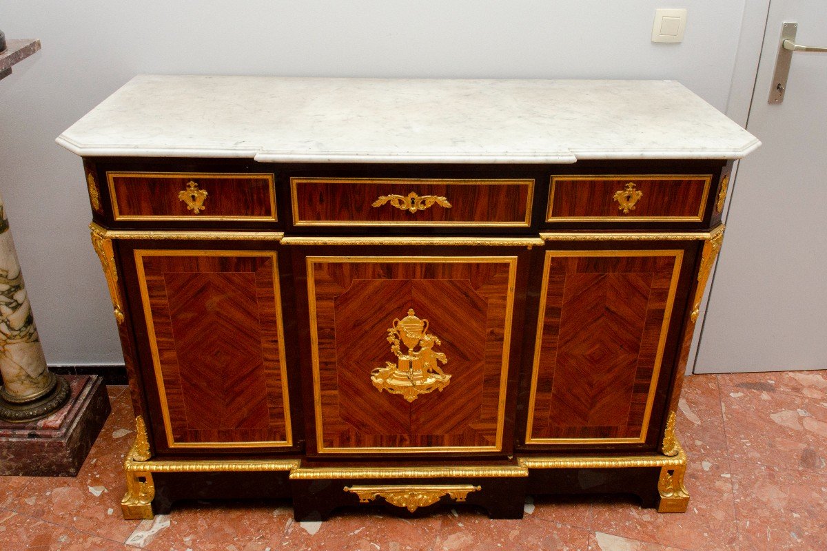 Chest Of Drawers With Writing Desk, Monbro In Paris, Circa 1841-photo-4