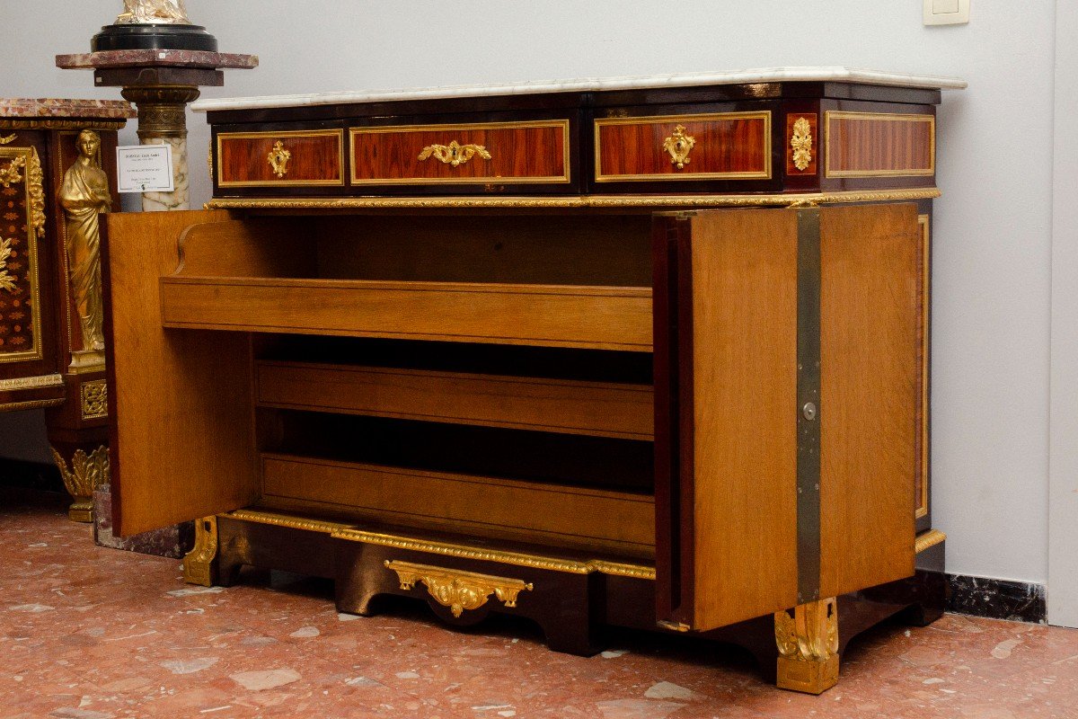 Chest Of Drawers With Writing Desk, Monbro In Paris, Circa 1841-photo-3